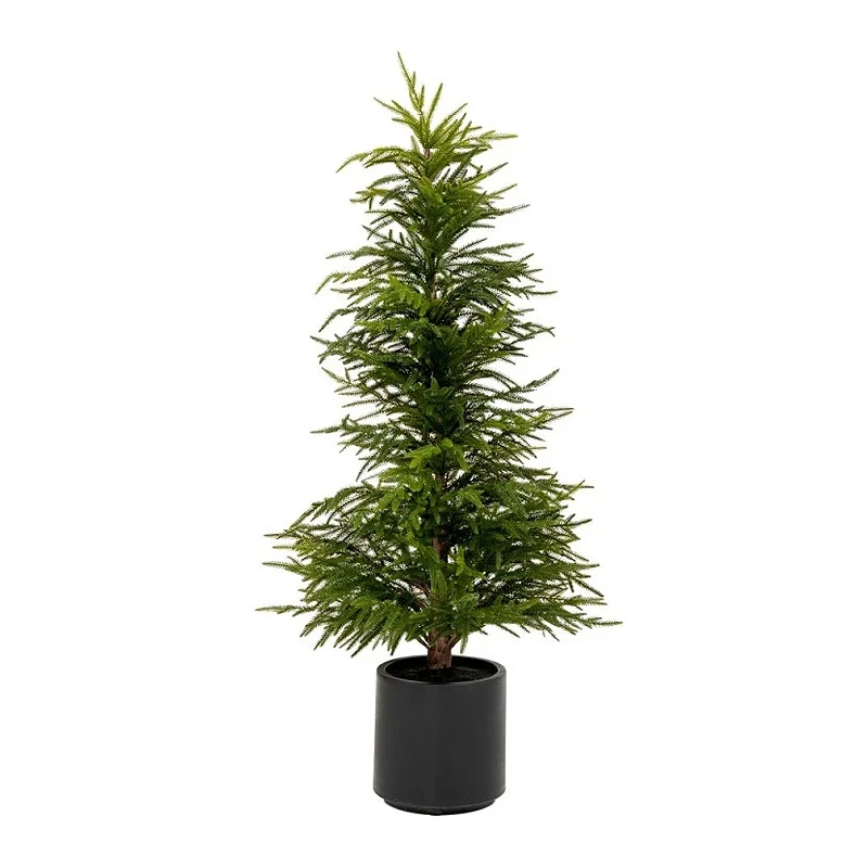REAL TOUCH CHRISTMAS TREE 120CM IN BLACK POT