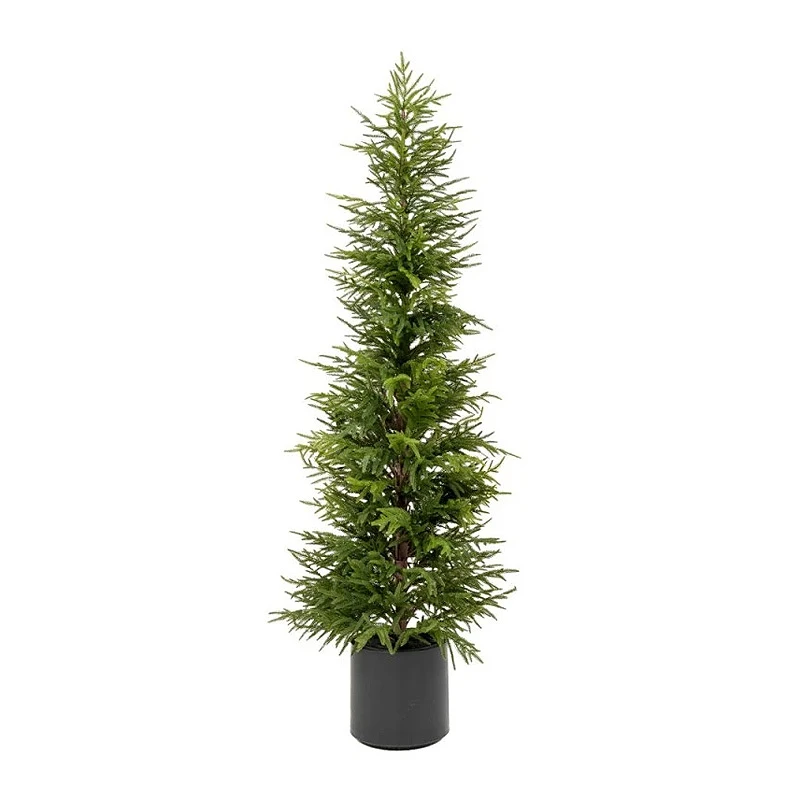REAL TOUCH CHRISTMAS TREE 180CM IN BLACK POT