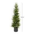 REAL TOUCH CHRISTMAS TREE 180CM IN BLACK POT