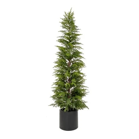 REAL TOUCH CHRISTMAS TREE 210CM IN BLACK POT