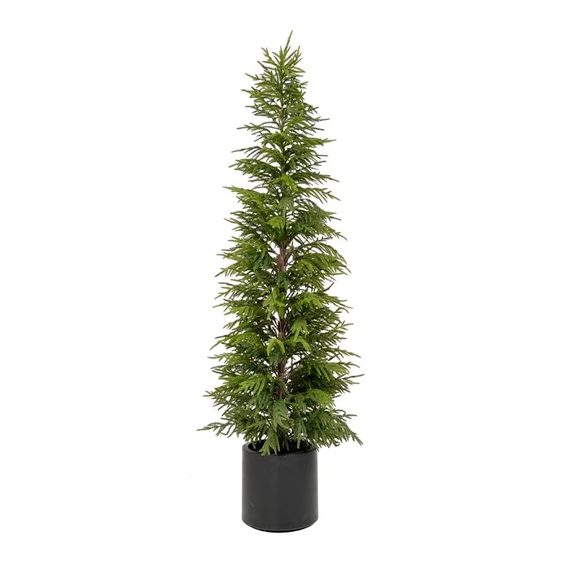 REAL TOUCH CHRISTMAS TREE 210CM IN BLACK POT