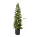 REAL TOUCH CHRISTMAS TREE 210CM IN BLACK POT