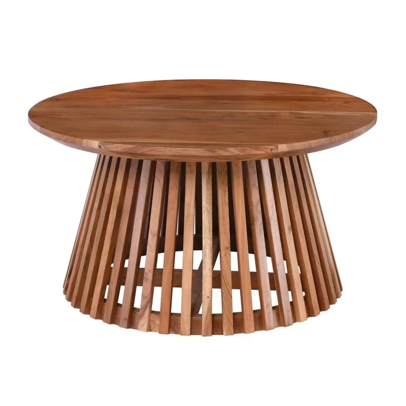 RIM Coffee Table D80x43cm Solid Wood Acacia Natural Finish