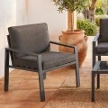 RIVIAN Set (4pcs) Metal Dark Grey/Cushions Grey