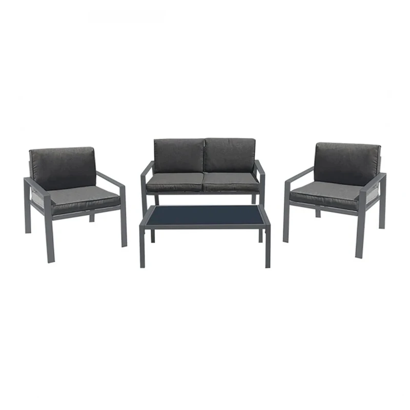RIVIAN Set (4pcs) Metal Dark Grey/Cushions Grey