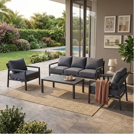 RIVIERA Set Alu, Anthracite (4pcs)