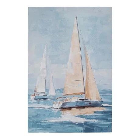 SAIL BOATS ΠΙΝΑΚΑΣ ΤΥΠΩΜΕΝΟΣ ΣΕ ΚΑΜΒΑ 80Χ120ΕΚ