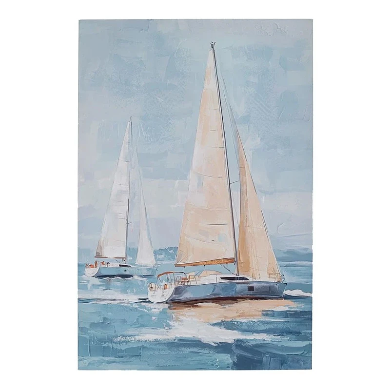 SAIL BOATS ΠΙΝΑΚΑΣ ΤΥΠΩΜΕΝΟΣ ΣΕ ΚΑΜΒΑ 80Χ120ΕΚ