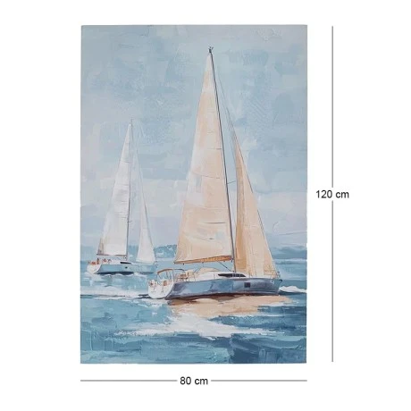 SAIL BOATS ΠΙΝΑΚΑΣ ΤΥΠΩΜΕΝΟΣ ΣΕ ΚΑΜΒΑ 80Χ120ΕΚ