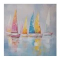 SAIL BOATS ΠΙΝΑΚΑΣ ΤΥΠΩΜΕΝΟΣ ΣΕ ΚΑΜΒΑ 80Χ80ΕΚ