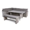 CENTER Set Steel (4 pcs) Grey Wicker/Cushions Dark Grey