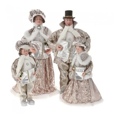CHAMPANGE  CHRISTMAS CAROLING FAMILY SET 4 50-70CM