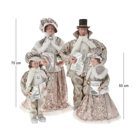 CHAMPANGE  CHRISTMAS CAROLING FAMILY SET 4 50-70CM