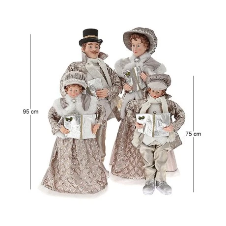 CHAMPANGE  CHRISTMAS CAROLING FAMILY 95CM SET 4