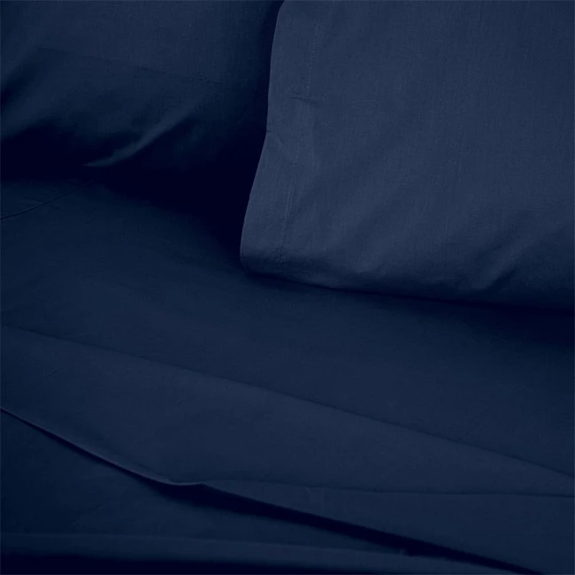 Σεντόνι Tonne Cotton Box Διπλό (240x260) χρώμα σκούρο μπλε