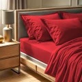 Tonne single flat sheet in red color (180x240)