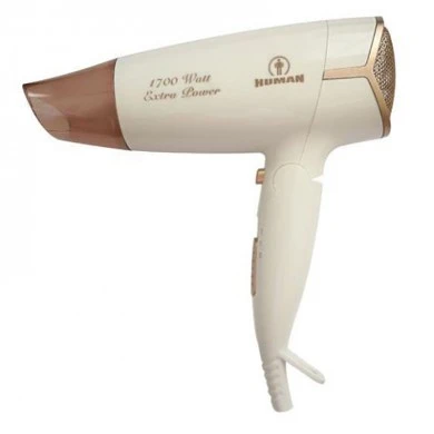 Human HU330 1700W Hair dryer with foldable handle in white color