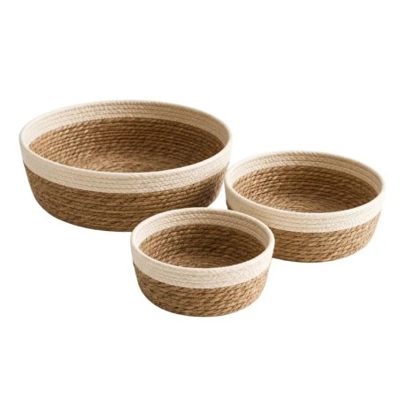 SET 3 ROPE TRAY D30X10  28X9  25X8CM
