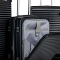 SET 3 BLUE SUITCASE WITH WHEELS 50 61 71CM