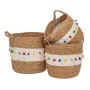 SET 3 NATURAL ROPE BASKET