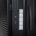 SET 3 BLACK SUITCASE WITH WHEELS 50 61 71CM