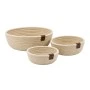 SET 3 ROPE BASKET IN CREAM COLOUR D24X9 21X8 19X7CM