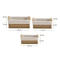 SET 3 RECTANGLE ROPE BASKET 36X23X14  31X18X12  26X15X10CM