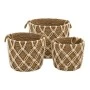 SET 3 NATURAL ROPE BASKET 42X39 38X34 35X29CM