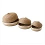 NATURAL PAPER ROPE TRAY WITH LID D34X19 30X17 25X14CM