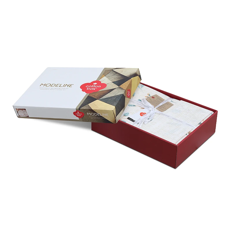 Σετ παπλωματοθήκη Lendell Cotton Box 3 τμχ Μονή (160x220) χρώμα μέντα - λευκό
