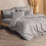 Plaid Duvet cover set 4 pcs Double 200x220  grey color