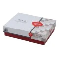 Plaid Duvet cover set 4 pcs Double 200x220  grey color