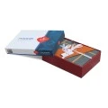Stark Duvet cover set 4 pcs Double 200x220 cinnamon - blue color