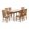 Dining set Belfast Megapap 7 pcs solid wood - MDF extendable table 150/200x89x78cm.