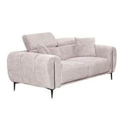 SEVILLE 2-Seater Sofa Teddy Beige Fabric SEVILLE 2-Seater Sofa Teddy Beige Fabric