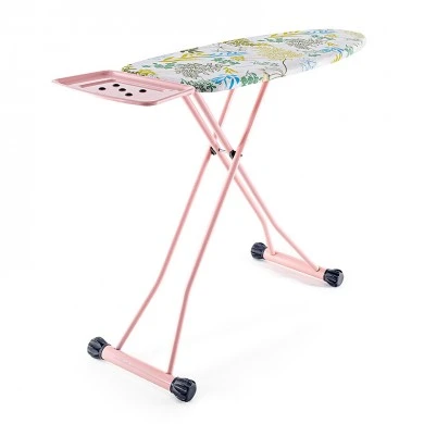 Liana Perilla metallic ironing board in pink color 120x44x100cm.