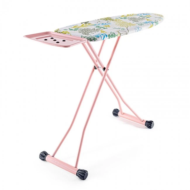 Liana Perilla metallic ironing board in pink color 120x44x100cm.
