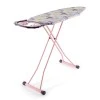 Valentina Perilla metallic ironing board in pink color 120x40x95cm.