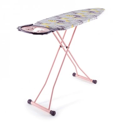 Valentina Perilla metallic ironing board in pink color 120x40x95cm.