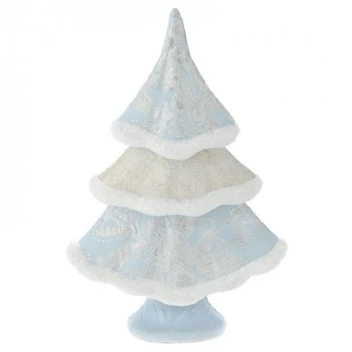 ICE BLUE CHRISTMAS TREE 41X21X59CM