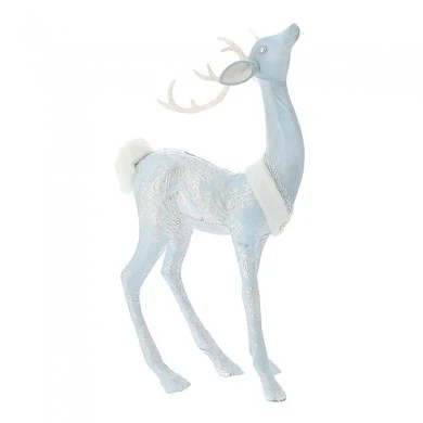 ICE BLUE DEER 50X37X95CM