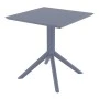 ΣΚΑΙ ΤΡΑΠΕΖΙ 70X70X74εκ. DARK GREY ΠΟΛ/ΝΙΟΥ - 20.0250