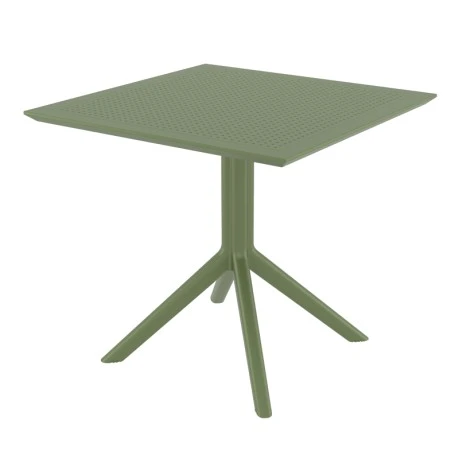 ΣΚΑΙ ΤΡΑΠΕΖΙ 70X70X74εκ. OLIVE GREEN ΠΟΛ/ΝΙΟΥ - 20.0253