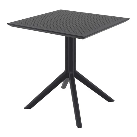 ΣΚΑΙ ΤΡΑΠΕΖΙ 80X80X74εκ. BLACK ΠΟΛ/ΝΙΟΥ - 20.0246