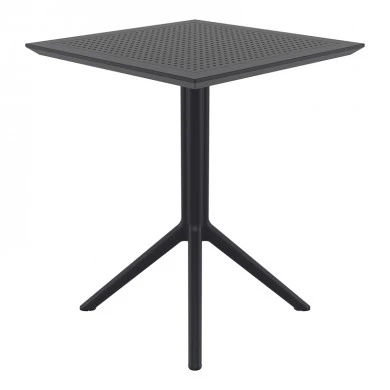 ΣΚΑΙ ΤΡΑΠΕΖΙ ΠΤΥΣ/ΝΟ 60Χ60X74εκ. BLACK ΠΟΛ/ΝΙΟΥ - 20.0283