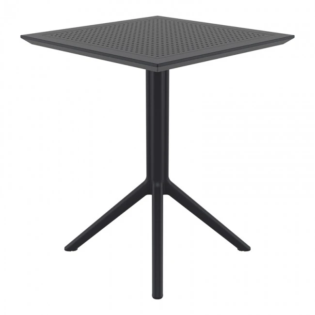 ΣΚΑΙ ΤΡΑΠΕΖΙ ΠΤΥΣ/ΝΟ 60Χ60X74εκ. BLACK ΠΟΛ/ΝΙΟΥ - 20.0283