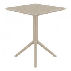 ΣΚΑΙ ΤΡΑΠΕΖΙ ΠΤΥΣ/ΝΟ 60Χ60X74εκ. DOVE GREY ΠΟΛ/ΝΙΟΥ - 20.0281