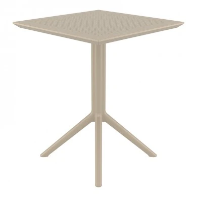 ΣΚΑΙ ΤΡΑΠΕΖΙ ΠΤΥΣ/ΝΟ 60Χ60X74εκ. DOVE GREY ΠΟΛ/ΝΙΟΥ - 20.0281