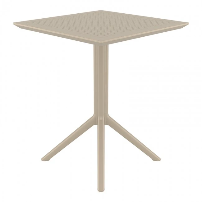 ΣΚΑΙ ΤΡΑΠΕΖΙ ΠΤΥΣ/ΝΟ 60Χ60X74εκ. DOVE GREY ΠΟΛ/ΝΙΟΥ - 20.0281