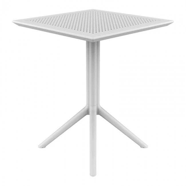 ΣΚΑΙ ΤΡΑΠΕΖΙ ΠΤΥΣ/ΝΟ 60Χ60X74εκ. WHITE ΠΟΛ/ΝΙΟΥ - 20.0280